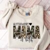 leopard mama hoodie for mom of both with glitter and dirt design funny sweatshirt for moms tktiu