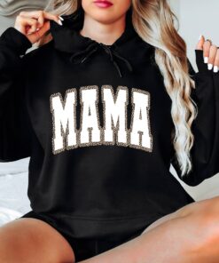 leopard mama hoodie for mothers day funny trendy mom varsity retro style comfortable casual wear nsgzi