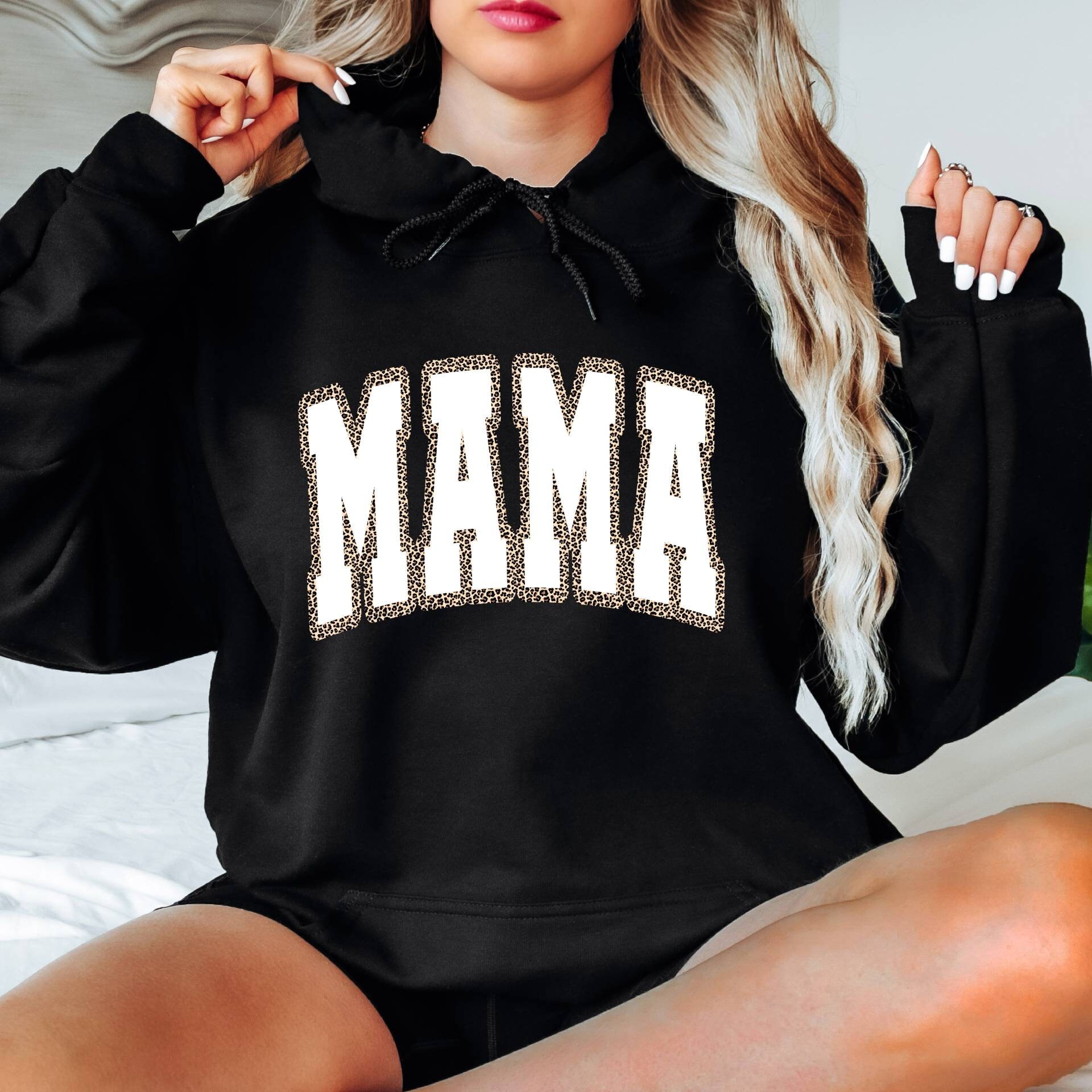 leopard mama hoodie for mothers day funny trendy mom varsity retro style comfortable casual wear nsgzi