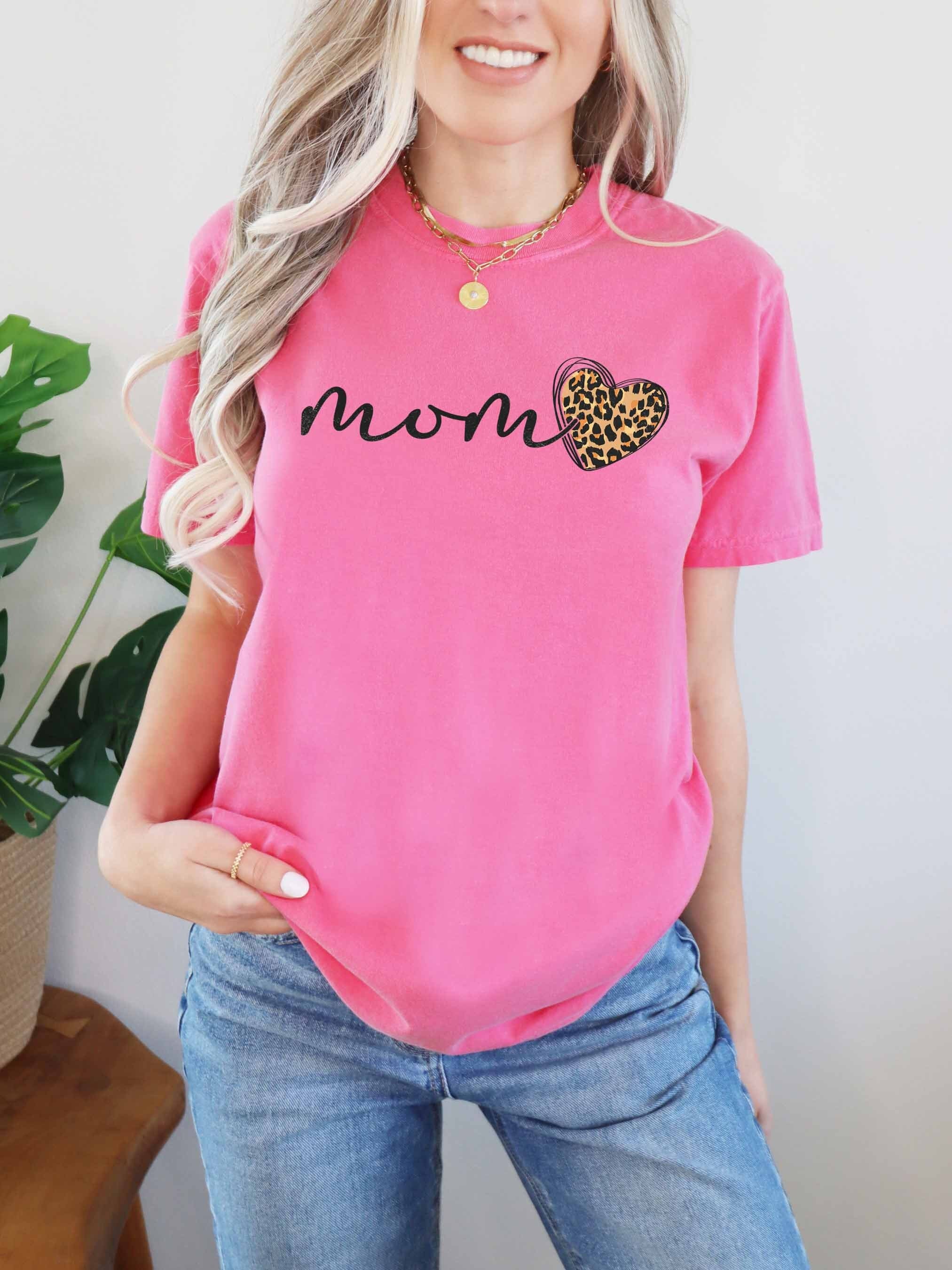 leopard mama shirt cute mom life t shirt for mothers day best mom ever heart design comfortable fit hndw7 scaled