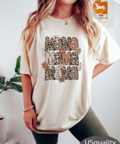 leopard mama shirt cute mom life t shirt varsity style best mom ever gift for mothers day new moms zvgvi