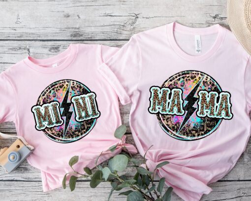 leopard mama shirt family matching mini shirt blessed mama cute mom life t shirt for mothers day gifts zfdhu