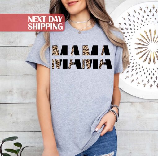leopard mama shirt for mom life best mama shirt funny mom gift birthday and mothers day shirts qiytz