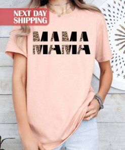 leopard mama shirt for mom life best mama shirt funny mom gift birthday and mothers day shirts uk64r