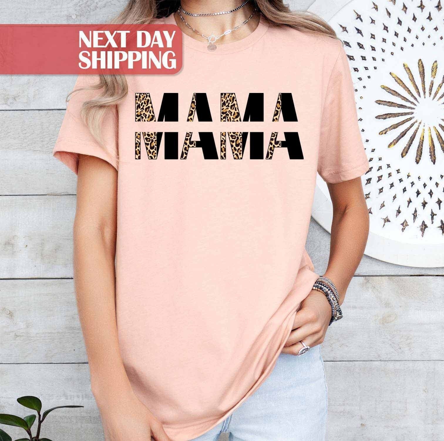 leopard mama shirt for mom life best mama shirt funny mom gift birthday and mothers day shirts uk64r