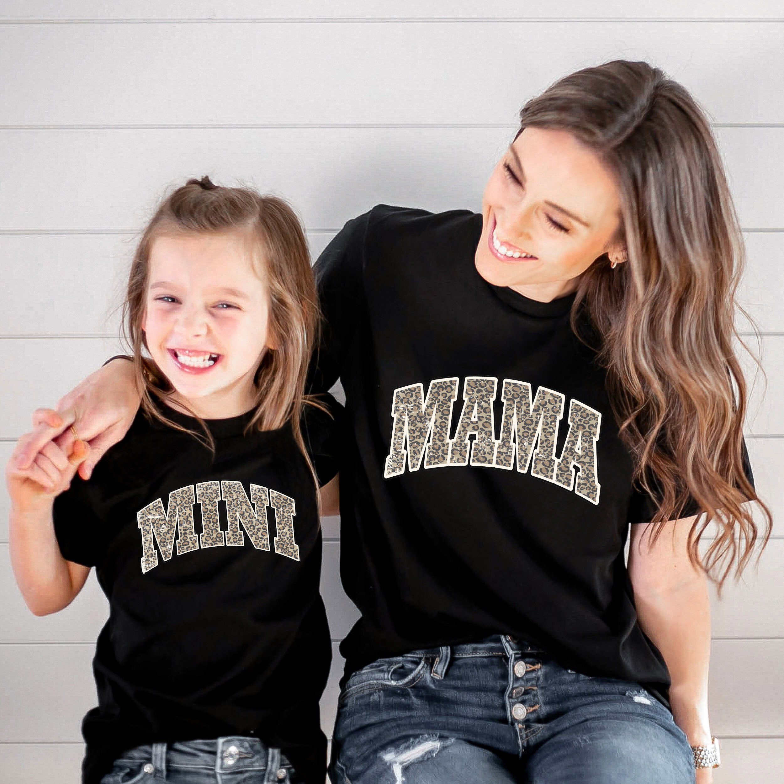 leopard mama shirt for moms and daughters matching mini shirts cute mothers day gift for mamas girl hlvnm