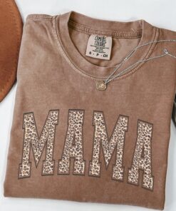 leopard mama shirt for moms retro style t shirt unique mothers day gift cute mom life apparel frmzz