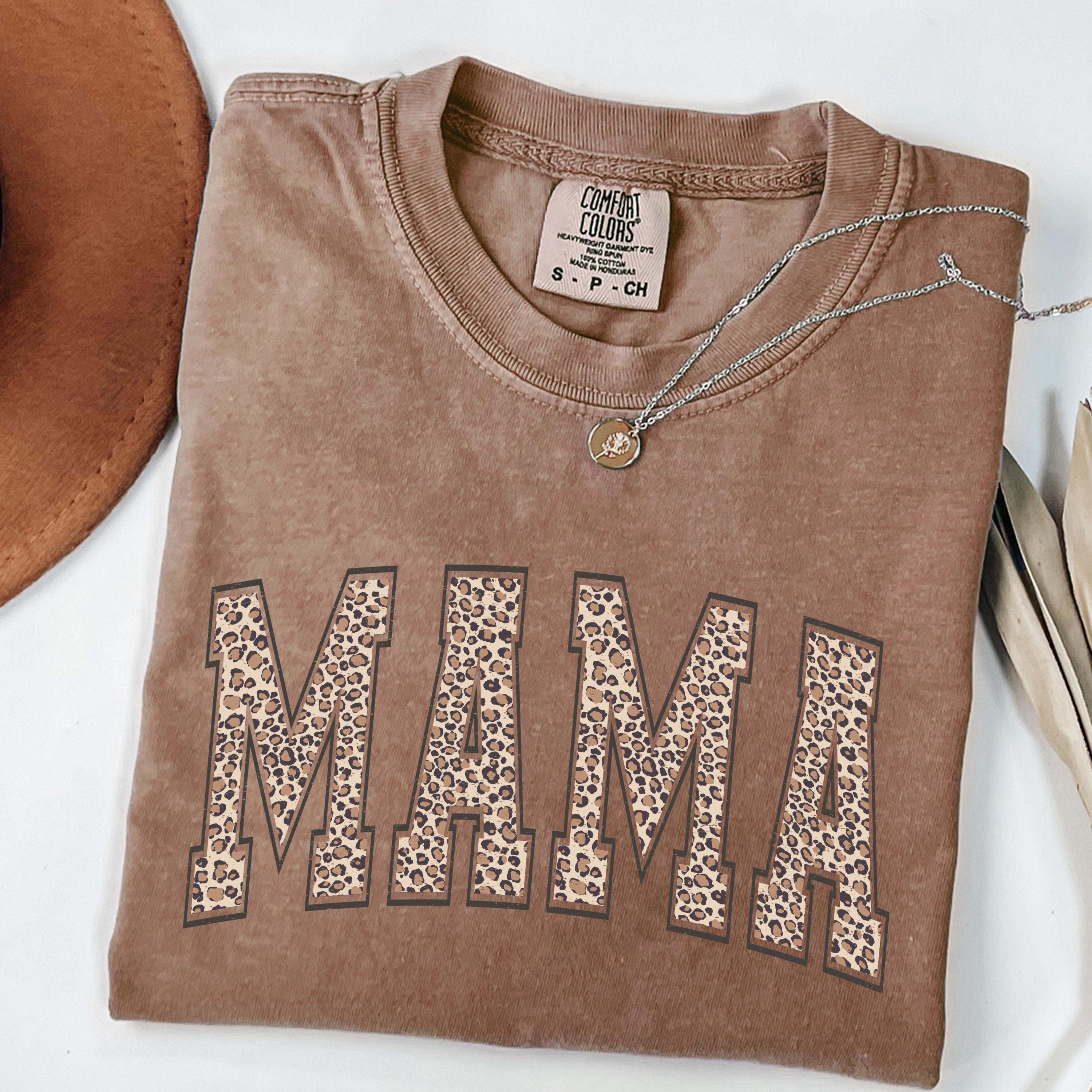 leopard mama shirt for moms retro style t shirt unique mothers day gift cute mom life apparel frmzz