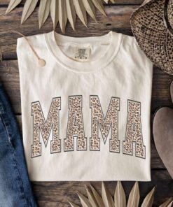 leopard mama shirt for moms retro style t shirt unique mothers day gift cute mom life apparel lm0o3