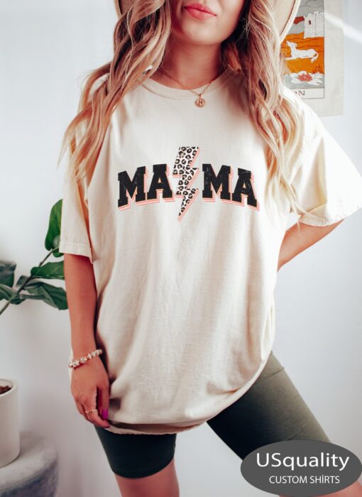 leopard mama shirt lightning mama varsity mom life t shirt cute mom t shirt for mothers day new mom gifts 4mcvw scaled