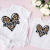 Leopard Mama Shirt with Matching Mini Tee for Mom and Daughter Mothers Day Gift Cute Leopard Print T-Shirt 2 leopard mama shirt with matching mini tee for mom and daughter mothers day gift cute leopard print t shirt 1cerl