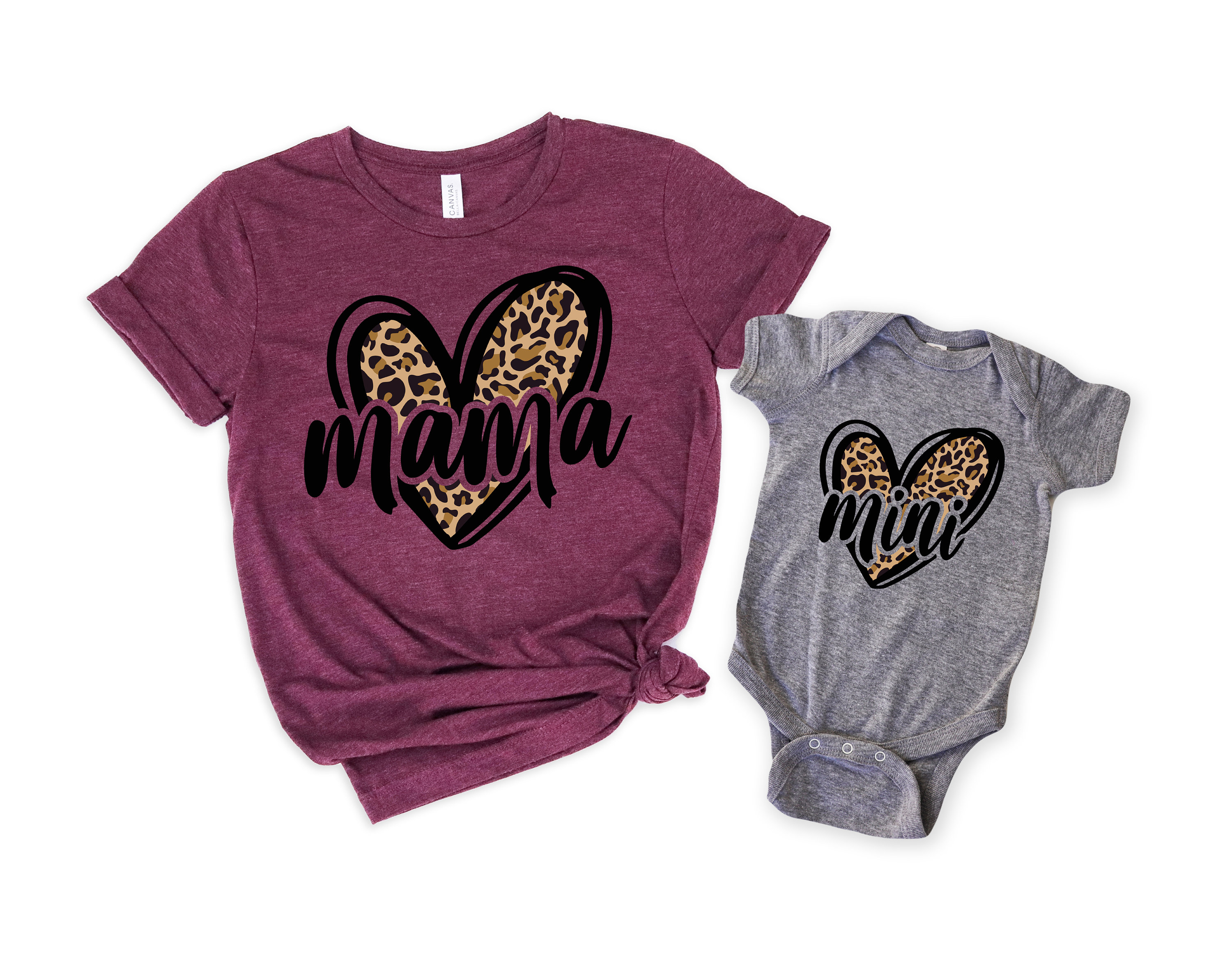 leopard mama shirt with mini matching design for mothers day cute mom life t shirt for mamas girl pdxgj scaled