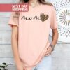 Leopard Mom Shirt Cute Mom Life Shirt for Mothers Day Heart Mama T-Shirt Unique Gift for Moms