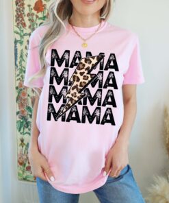 leopard mom shirt for birthday best mom ever tee cute leopard mama t shirt funny mom life shirt mbda5