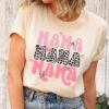 leopard print mama shirt cheetah mama tee cute mom t shirt for mothers day gifts best mom ever shirt leogk