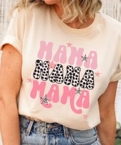 leopard print mama shirt cheetah mama tee cute mom t shirt for mothers day gifts best mom ever shirt leogk