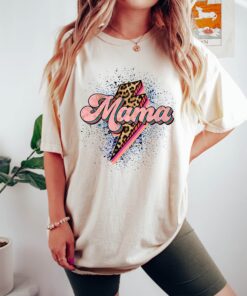 leopard print mama shirt for mom life funny mom shirt cute leopard t shirt best mom ever gift for new moms wfidz