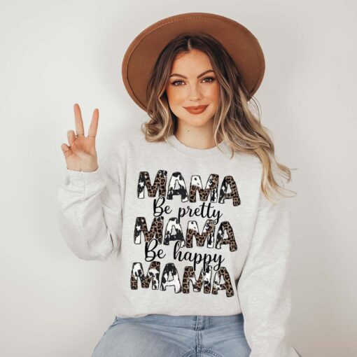 leopard print mama sweater funny mom life shirt best mom ever gift for mothers day new moms eusjh