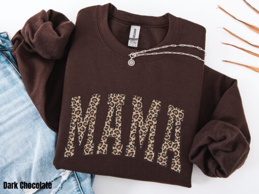 leopard print mama sweatshirt for moms cute mom life shirt best mothers day gift for new moms and moms sqkav scaled