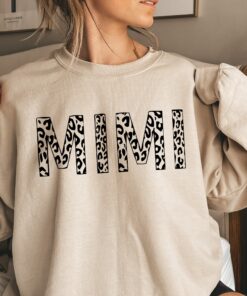 leopard print mimi sweatshirt for mothers day cute gift for mom personalized mimi shirt unique mothers day apparel vojqr