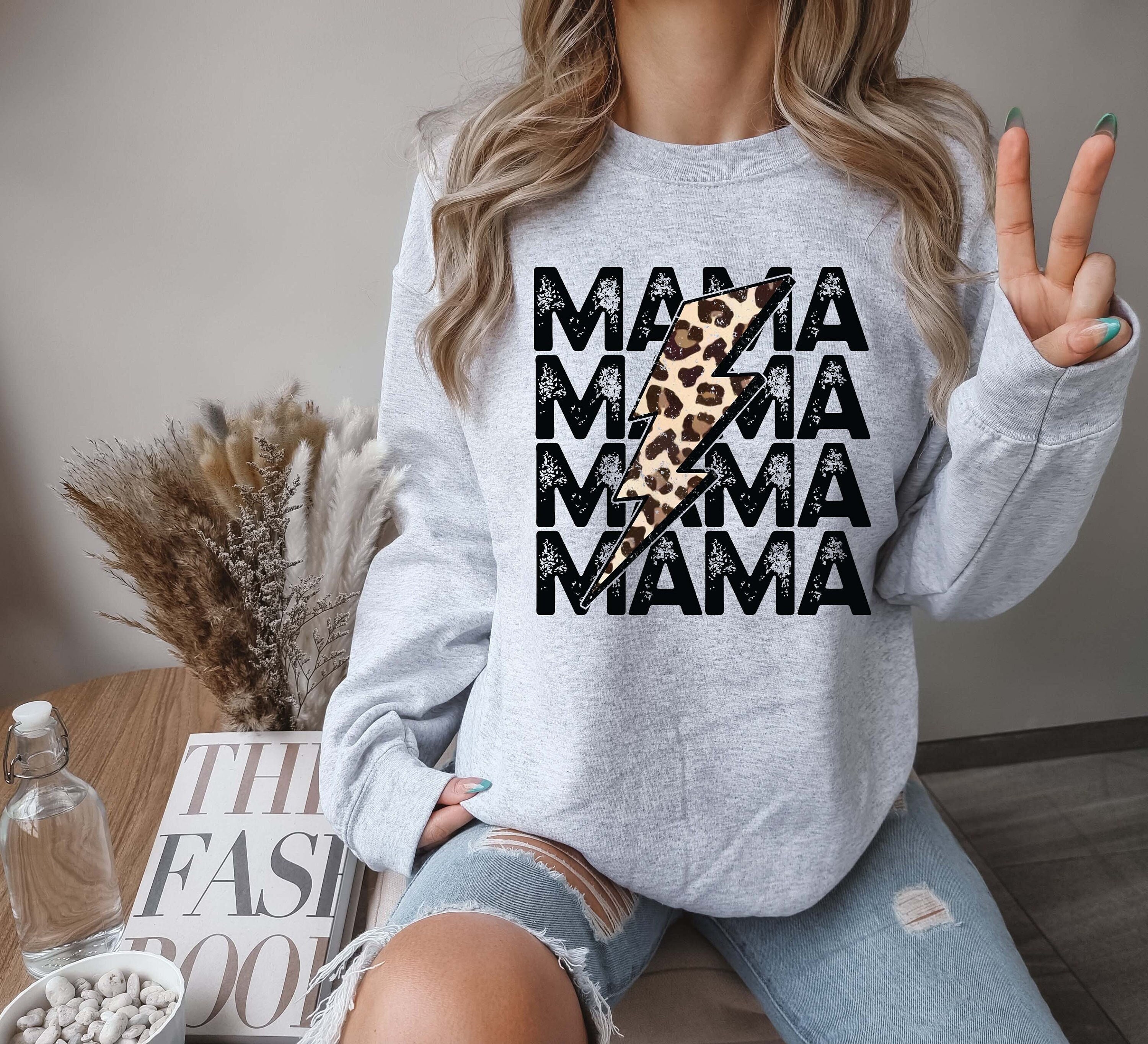 leopard print mom sweatshirt for mothers day best mom ever tee birthday gift for new moms cute mama shirt waini scaled