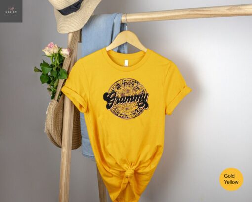 leopard sunflower grammy shirt vintage retro grandma t shirt cute mom life shirt for best grandma ever 2hlmq