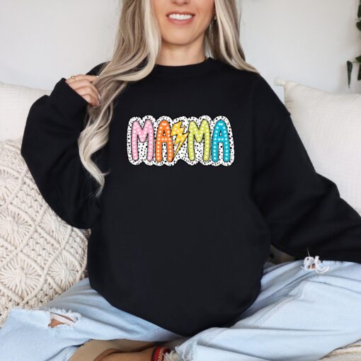 lightning bolt mama shirt for moms trendy mom sweatshirt mothers day gift cute new mom t shirt g0tjw scaled