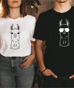 llama couples t shirt mama llama and dada llama tee funny cute unisex shirt for llama lovers unique gift idea zfw7p