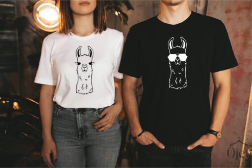 llama couples t shirt mama llama and dada llama tee funny cute unisex shirt for llama lovers unique gift idea zfw7p