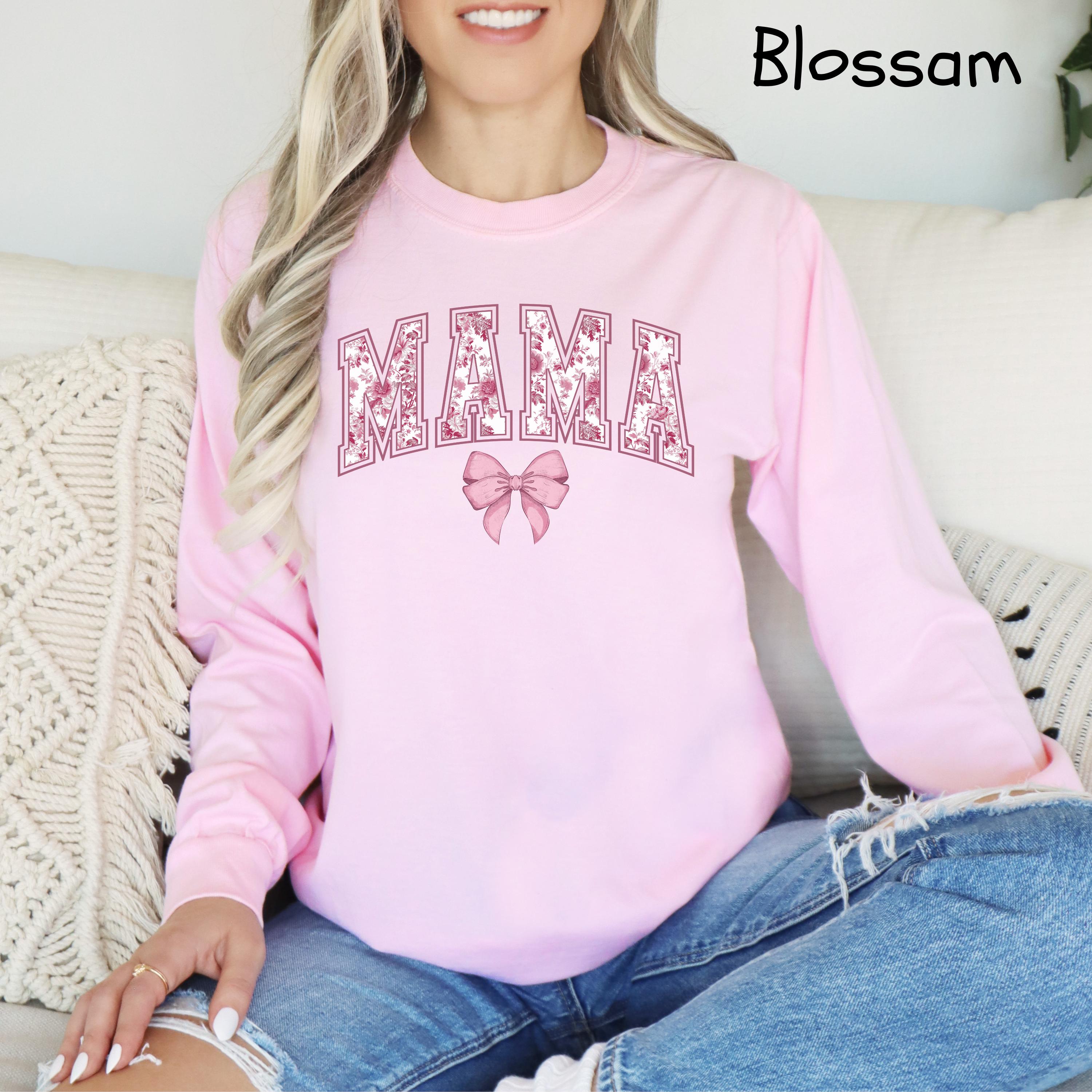 long sleeve mama shirt for moms cute mom shirt with bow chinoiserie design ideal for mothers day gifts new moms 3i1vy scaled