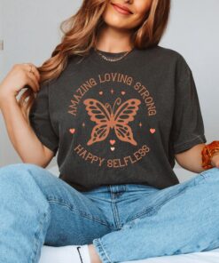 loving mom t shirt with butterfly design cute mother shirt for mom life love yourself tee best mom ever shirt a86jq