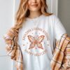 Loving Mom T-Shirt with Butterfly Design Cute Mother Shirt for Mom Life Love Yourself Tee Best Mom Ever Shirt