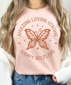 loving strong mom butterfly shirt cute mom t shirt for mothers day best mom ever gift unique mom life tee ghyx6