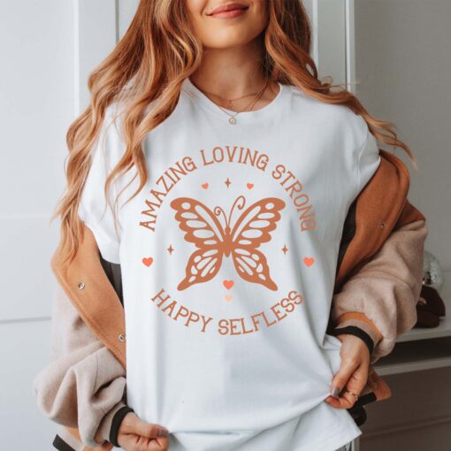 loving strong mom butterfly shirt cute mom t shirt for mothers day best mom ever gift unique mom life tee igfiw