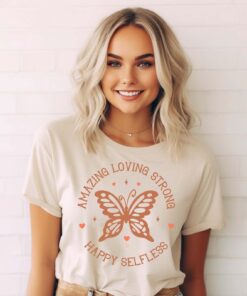 loving strong mom butterfly shirt cute mom t shirt for mothers day best mom ever gift unique mom life tee ugrh6