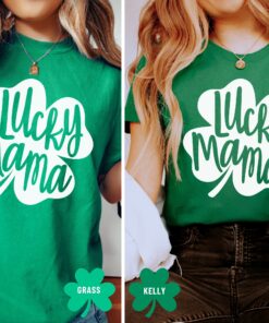 lucky mama shirt for st patricks day green clover mama tee best mom ever shirt funny mom life t shirt nizwj