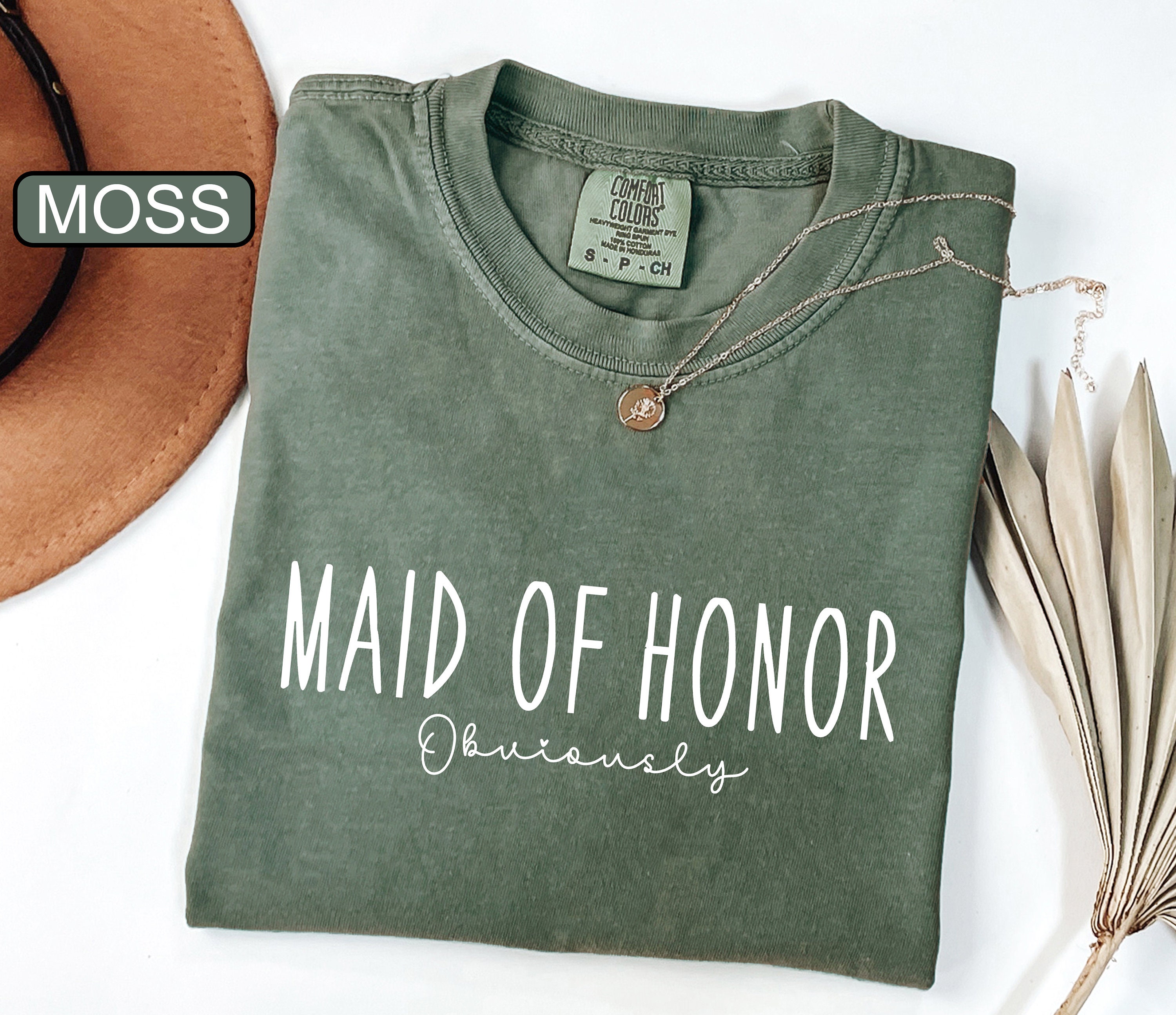 maid of honor shirt funny t shirt for bridal party matching team bride gifts bridesmaid outfit comfort colors tee msjhq scaled