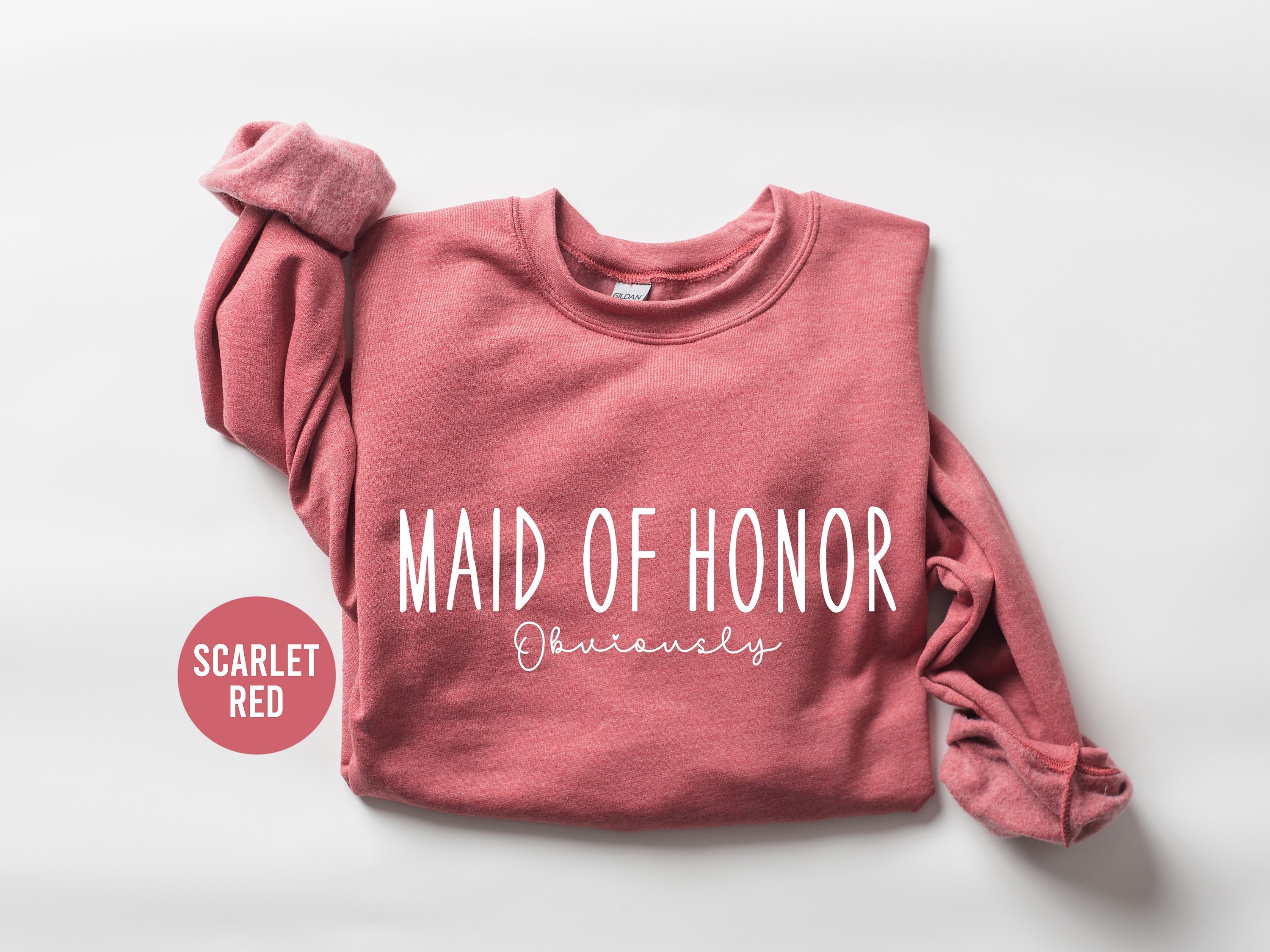 maid of honor sweatshirt for bridesmaids bachelorette party gifts trendy bridal shower outfit and bride apparel bkgyj scaled