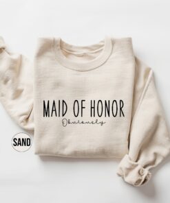 maid of honor sweatshirt for bridesmaids bachelorette party gifts trendy bridal shower outfit and bride apparel r0laq