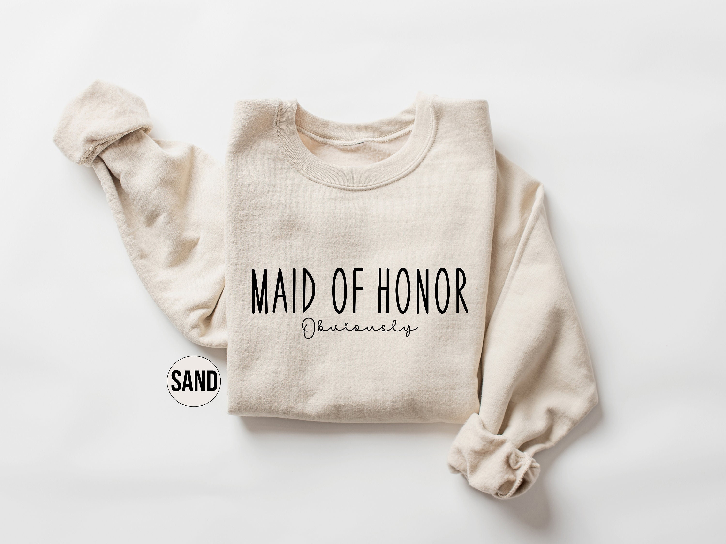 maid of honor sweatshirt for bridesmaids bachelorette party gifts trendy bridal shower outfit and bride apparel r0laq scaled