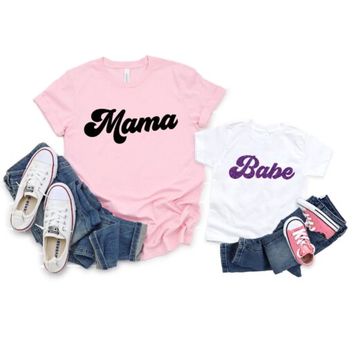 mama and babe matching shirts for mom and baby minimalist mommy and me t shirts ideal for mothers day baby shower gifts 0grvz