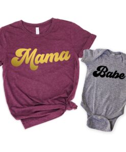 mama and babe matching shirts for mom and baby minimalist mommy and me t shirts ideal for mothers day baby shower gifts frdwu