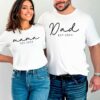 mama and dad established 2024 shirt matching couple tee new mom and dad shirts family gifts for valentines day nnuz1