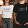 mama and dada est 2023 matching shirts new mom and dad announcement tee unique parent gift for new parents mc41h