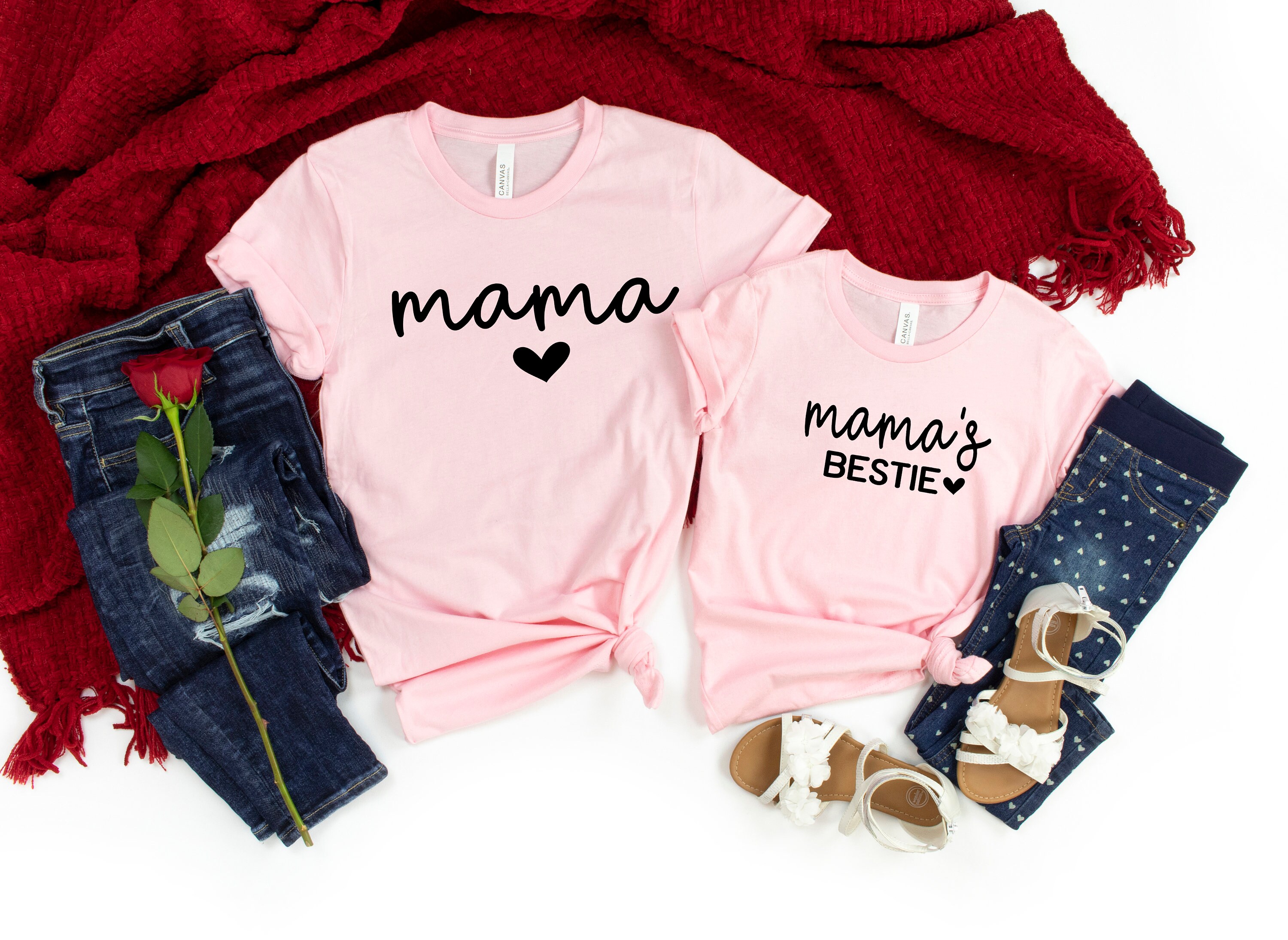 mama and daughter shirts best mom ever matching tees for mothers day cute mom and me t shirts xocti scaled