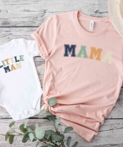 mama and little man matching shirts for mom and son t shirt mothers day gift cute mama son tee rhfkd