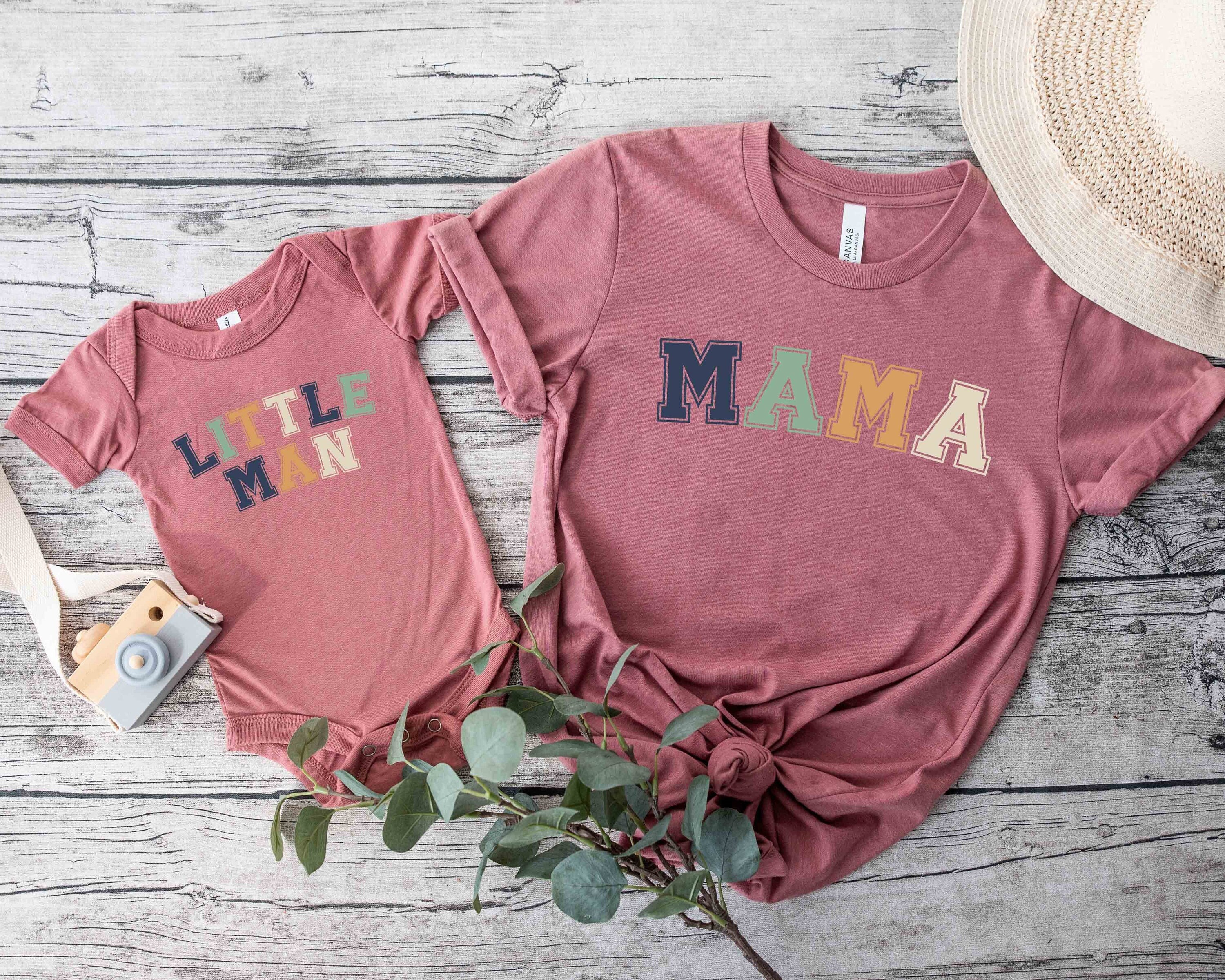 mama and little man matching shirts for mom and son t shirt mothers day gift cute mama son tee wrhaq scaled