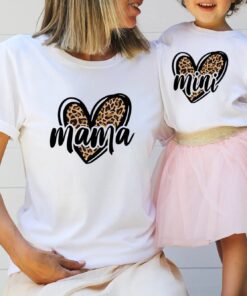 mama and mini matching rainbow valentines shirt set for mom and daughter cute gift idea d1jpz