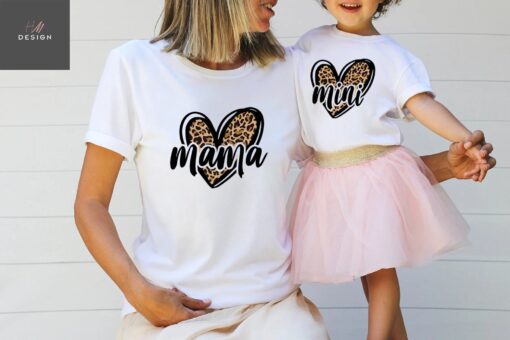 mama and mini matching rainbow valentines shirt set for mom and daughter cute gift idea d1jpz
