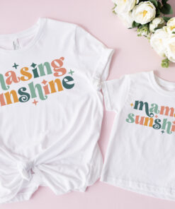 mama and mini matching shirts for mothers day retro sunshine tee funny mom life t shirt with hippie vibes rl5nw